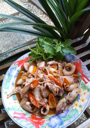 Foto resep Tumis Cumi Asin Kecap Inggris