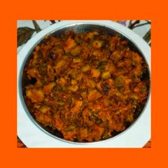 बिना तेल का करेला (सात्विक करेला सब्जी रेसिपी) A picture of बिना तेल का करेला (सात्विक करेला सब्जी रेसिपी).