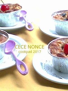 Foto resep Puding Roti & Apel Panggang #Sarapan Keluargaku hari ke 5