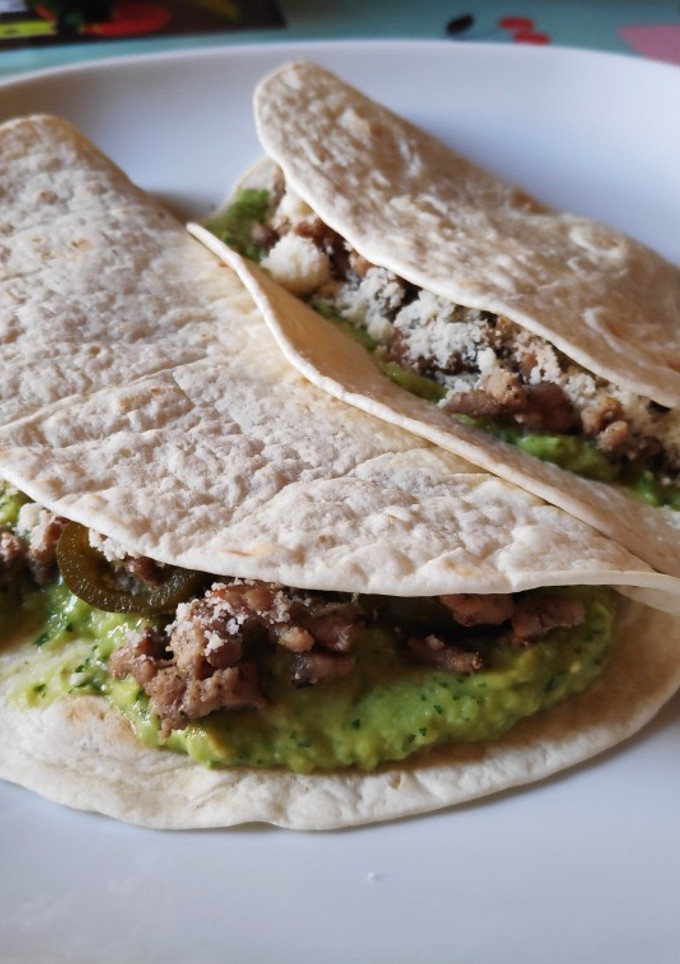 Una foto de Tacos de ternera picada