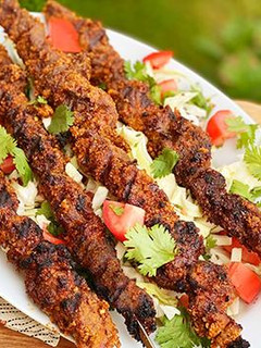 A picture of Nigerian Wagyu Beef Suya.