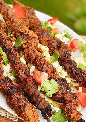 A picture of Nigerian Wagyu Beef Suya.