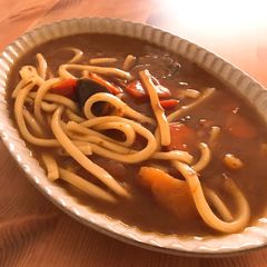 A picture of Curry Udon! Japanese style leftover curry recipe!.
