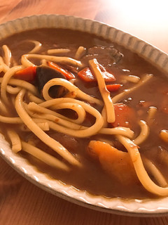 A picture of Curry Udon! Japanese style leftover curry recipe!.