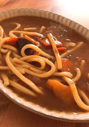 A picture of Curry Udon! Japanese style leftover curry recipe!.