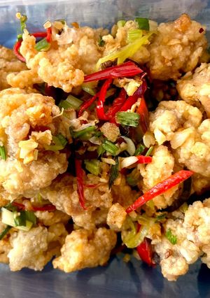 รูปของ ไก่คั่วพริกเกลือมะแขว่น🧄🌶️