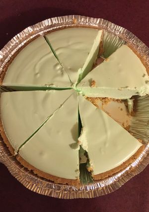 A picture of Key Lime Pie (Weight Watchers version)..