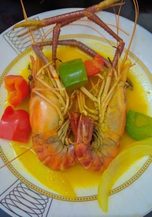 Hình của món Cà ri tôm càng xanh.