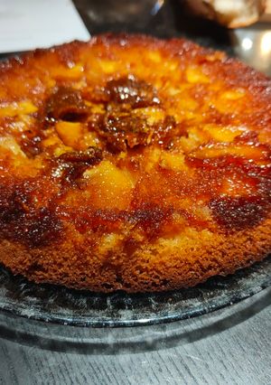 Une photo de Gâteau renversé aux pommes caramélisées