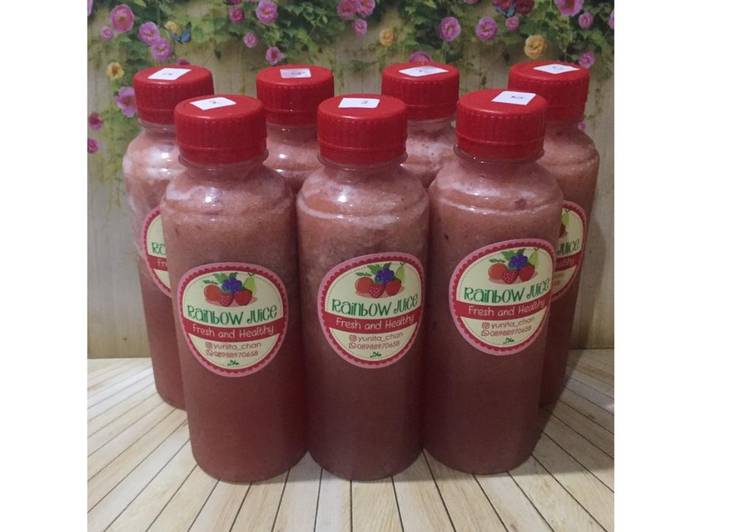 Resep Diet Juice Strawberry Pear Plum Papaya, Enak Banget