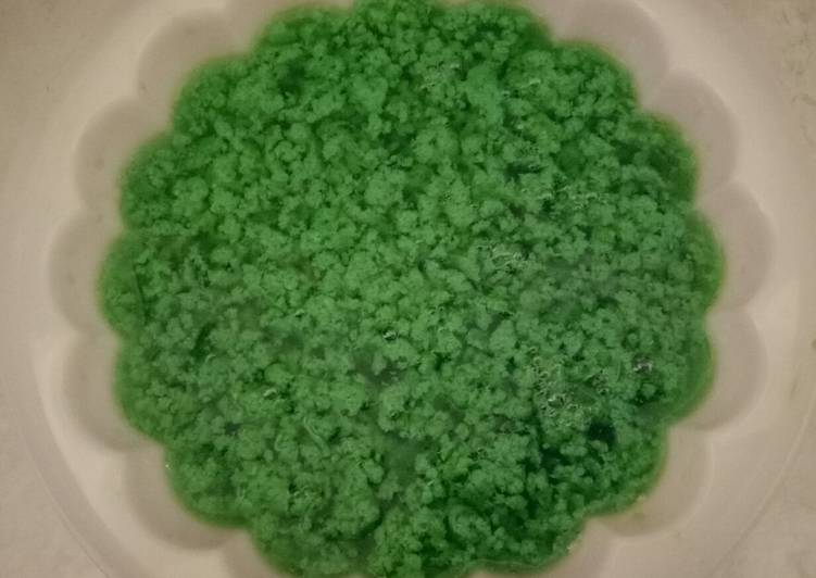 Resep masakan Pudding lumut hijau pandan | Langkah Membuat Pudding lumut hijau pandan Yang Enak Dan Lezat