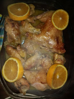 Una foto de Pollo a la naranja