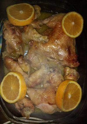 Una foto de Pollo a la naranja