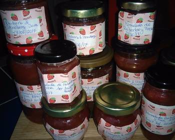 Popular Recipe Rhubarb and strawberry jam Savory Delicious