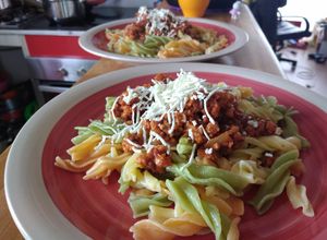 Una foto de Tuco de carne vegetal para pastas