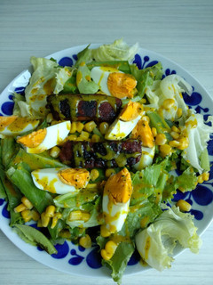 Foto resep Salad sayur dressing mustard dan dori bakar madu