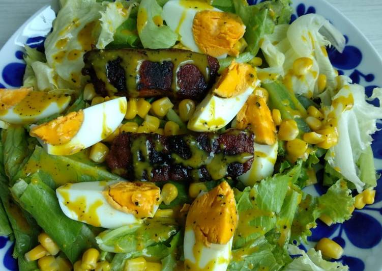 Resep Salad sayur dressing mustard dan dori bakar madu Super Enak