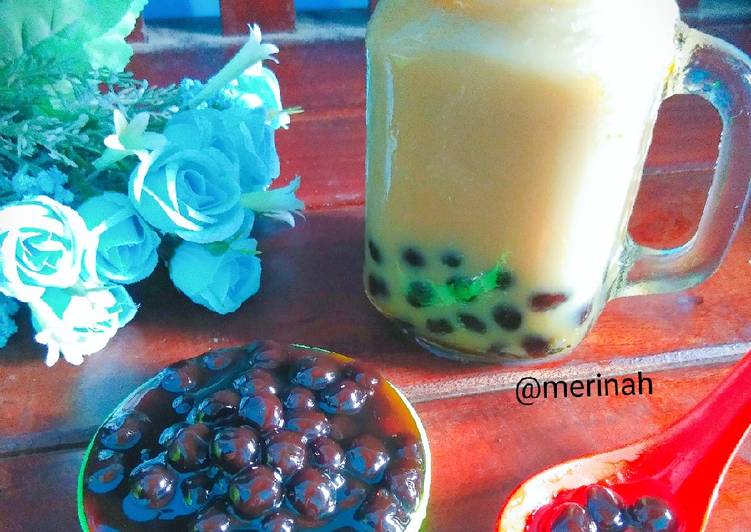 Langkah Mudah untuk Menyiapkan Boba milk tea brown sugar yang Bisa Manjain Lidah
