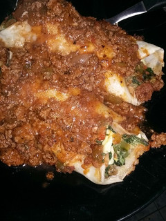 Una foto de Canelones de acelgas