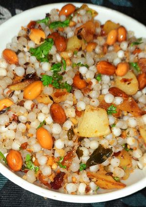 A picture of Sabudana Khichdi.
