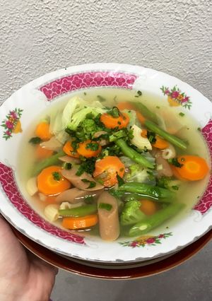 Foto resep Sop Sosis Macaroni