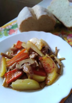 O poză a rețetei Legume la cuptor.