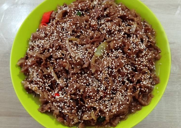 Beef terriyaki...ala meee....😁