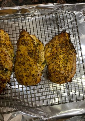 A picture of Smoked chicken breast stuffed with feta.