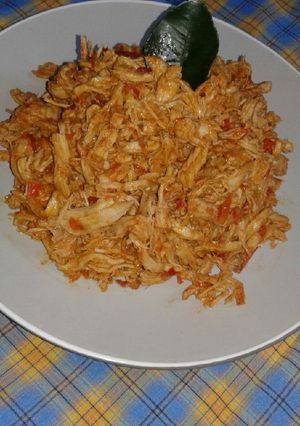 Foto resep Ayam suwir cabe kering