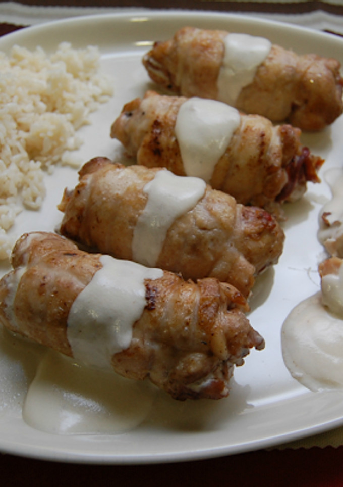 Una foto de Pollo al champán