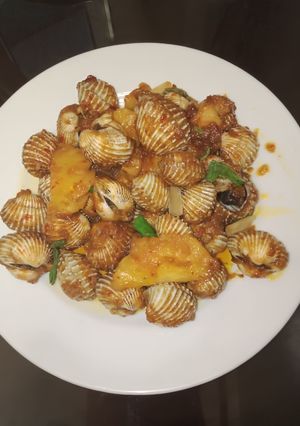 Foto resep Kerang Bumbu Kuning Pedas