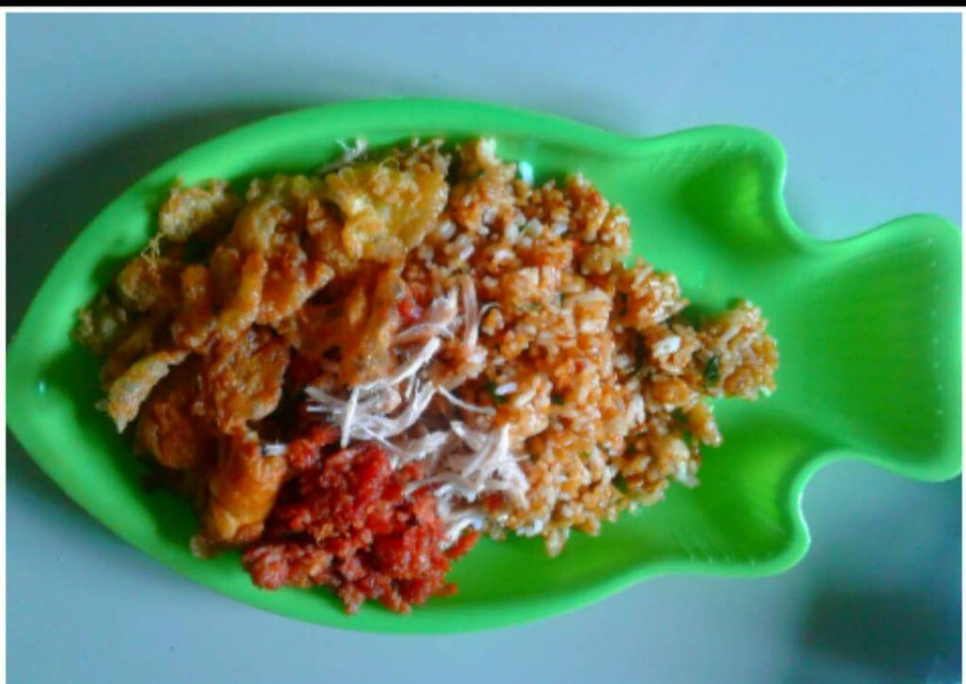 Fried rice corned beef