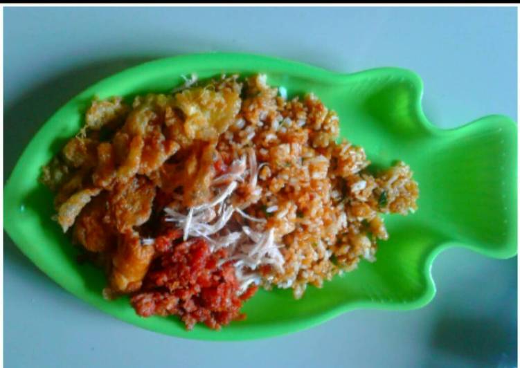 Fried rice corned beef