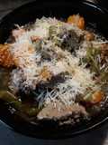 Beefy Vegetable Soup with Meatballs low carb