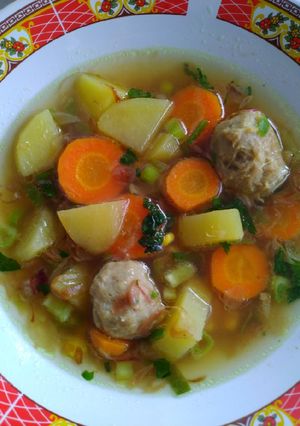 Foto resep Sup Bakso sayur worket