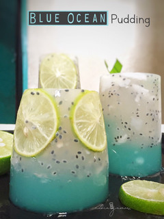 Foto resep Blue Ocean Pudding