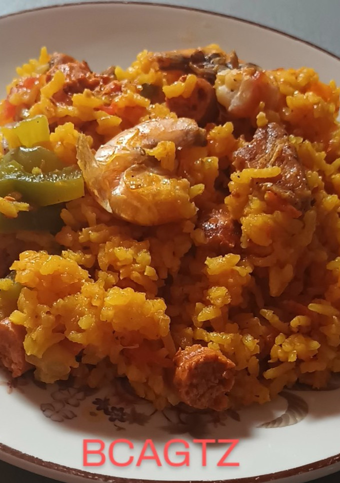 Una foto de Paella diferente