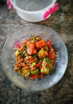 Foto resep Gambas tumis rebon