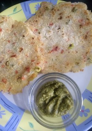 A picture of Suji Uttapam.