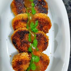A picture of Veggie cutlets.