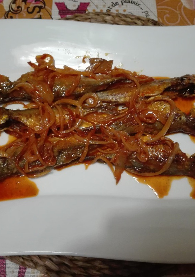 Una foto de Jurelitos en escabeche