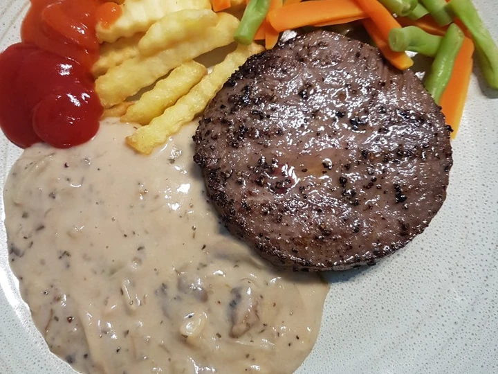 Cara Mudah Membuat Resep Mushroom sauce for Wagyu Steak yang Enak Banget Anti Ribet, Mantap Sekali