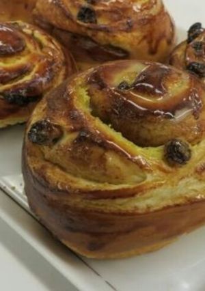 Foto resep Brioche pastry cream raisin