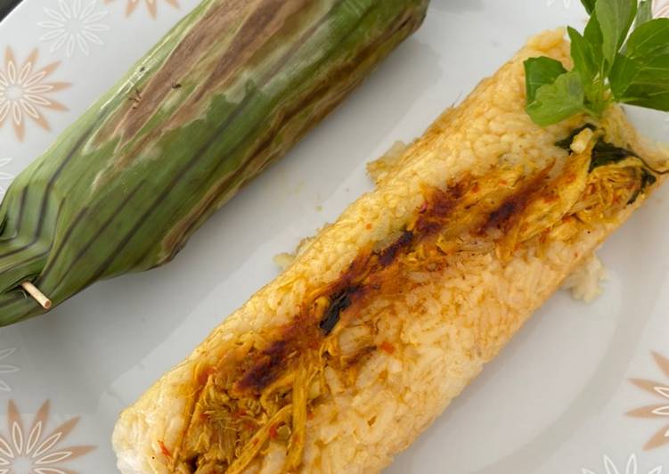 IDE #Resep Nasi Bakar Ayam Suwir Pedas masakan sehari hari
