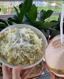 Xôi dừa lá dứa hạt sen