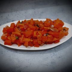 A picture of Papaya salsa.