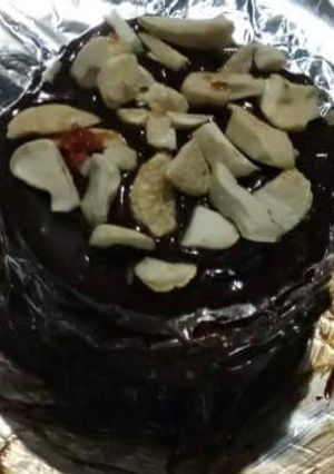 A picture of Marie chocolate tower cake.