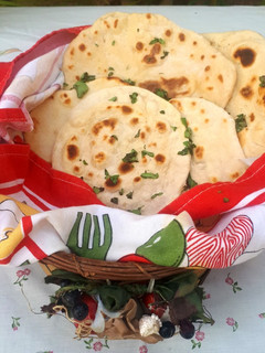 Garlic Naan Bread ainihin hoton girkin