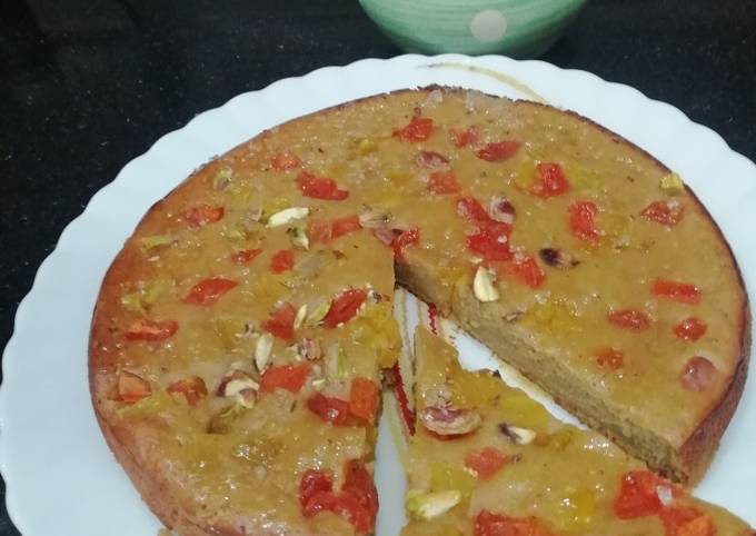 Recipe of Homemade Banana &amp; Wheat flour Cake