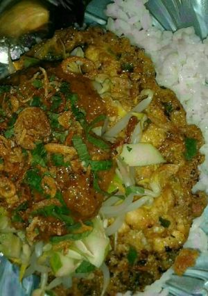 Foto resep Tahu telur bumbu kacang